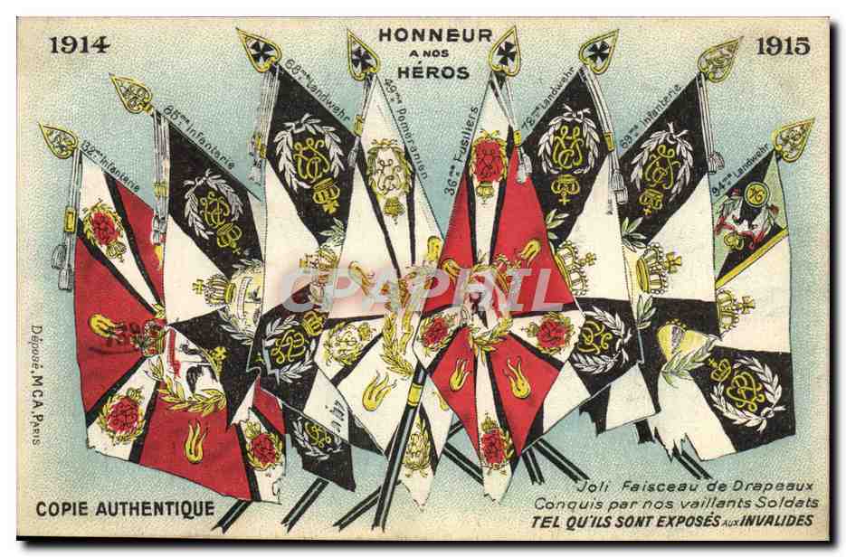 CPA Militaria Drapeaux 