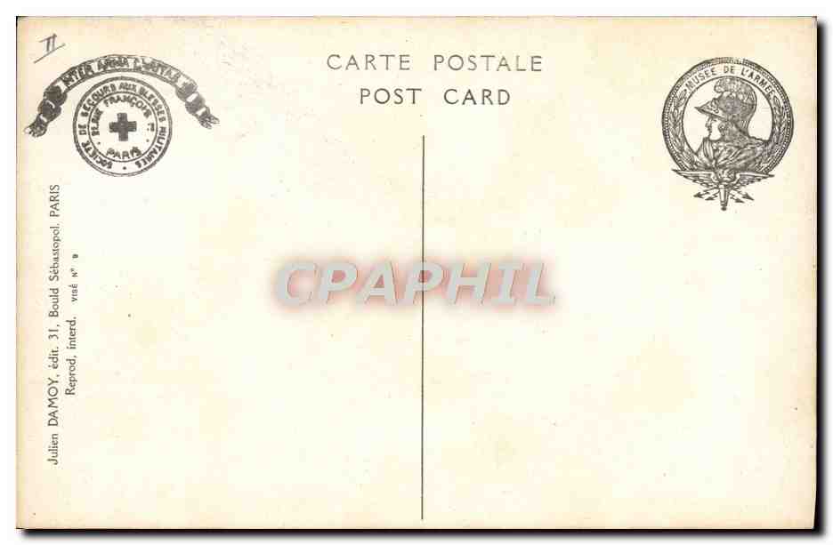 CPA Militaria Drapeau 72eme regiment de Landwehr — Rückseite