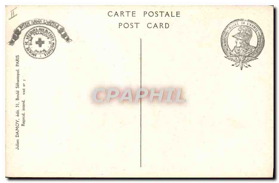 CPA Militaria Drapeau du 85eme regiment de Landwehr — Rückseite