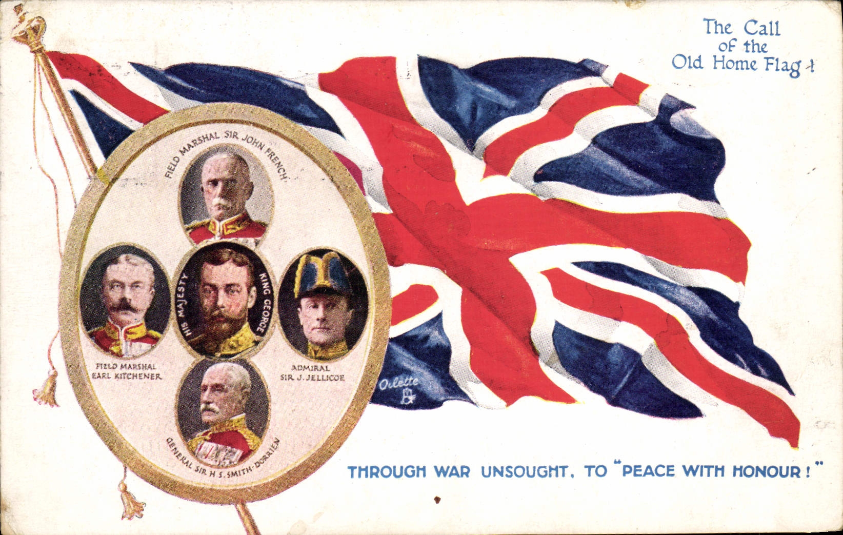Les grands chefs britanniques — The Call of the Old Home Flag — Oulette - Recto