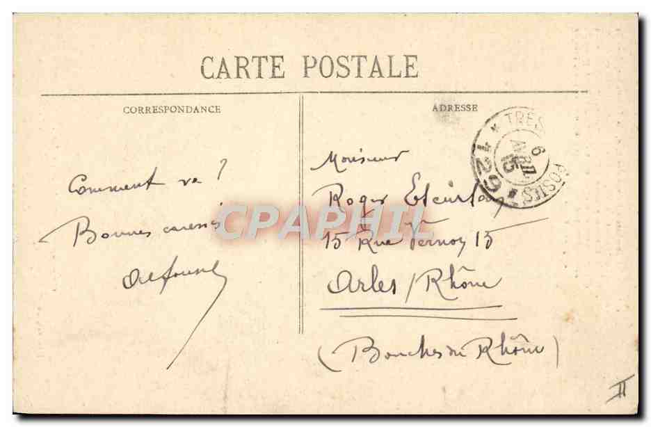 CPA Militaria Drapeau du 1er bataillon du 87eme regiment d'infanterie de reserve  — Rückseite