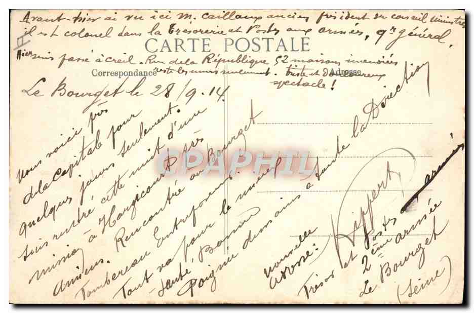 CPA Militaria Premier drapeau bavarois pris par le 1er chasseurs a pied — Rückseite