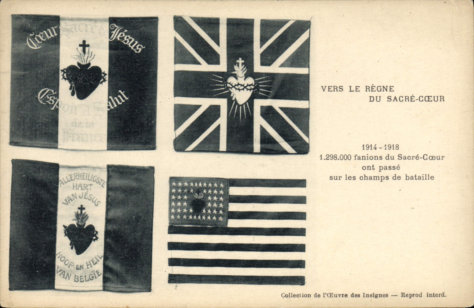 CPA Militaria Vers la gloire du Sacre Coeur 