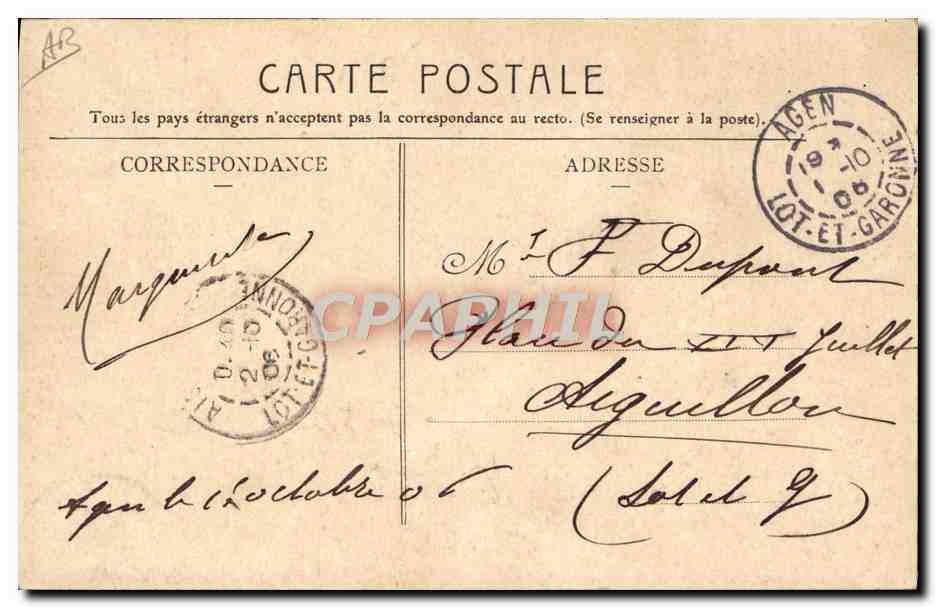 M. G. Parès — Capo della Musica della Guardia Repubblicana — editore non visibile — Verso