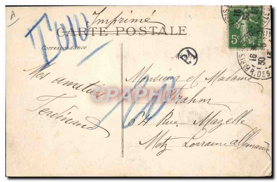 CPA Militaria Musique de la Garde Republicaine Guillaume Balay Cesar Bourgeois — Verso