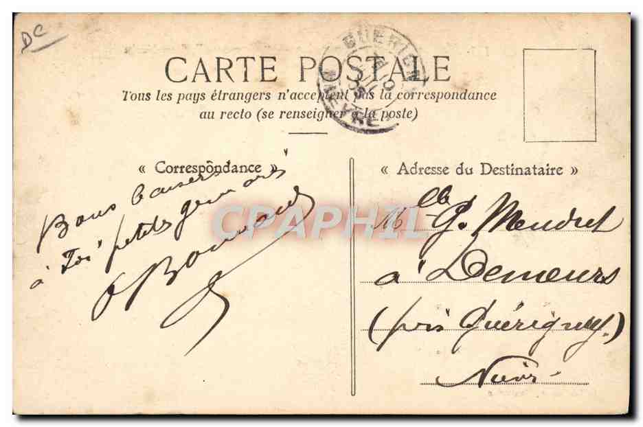 CPA Bateau Gymnote sous marin  — Verso
