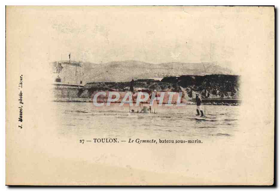 CPA Bateau Toulon Le Gymnote bateau sous marin
