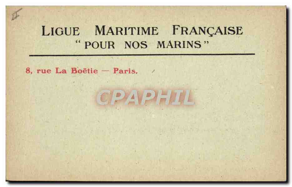 Sous-Marin effectuant une plongée — Marine de Guerre — Éditeur Lévy Fils & Cie, Paris, n°50 — Verso