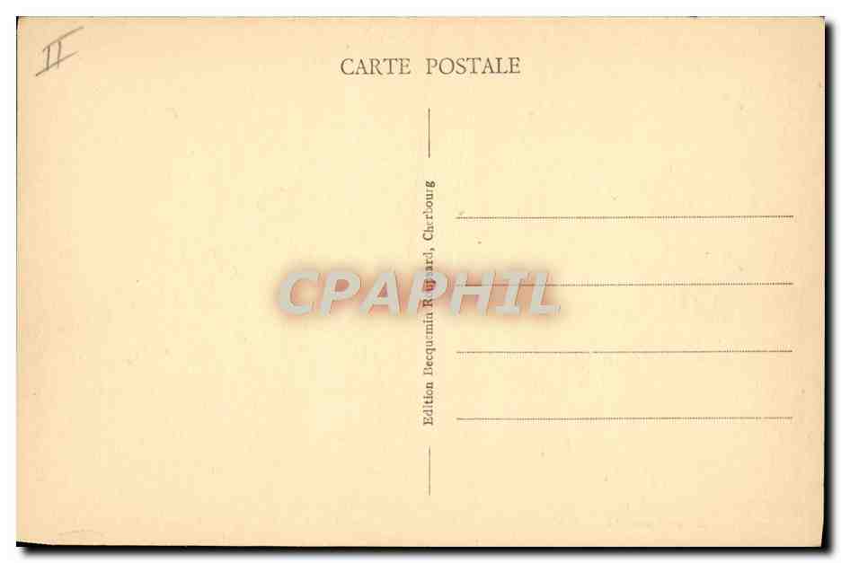 CPA Bateau Cherbourg Le croiseur sous marin Surcouf  — Verso
