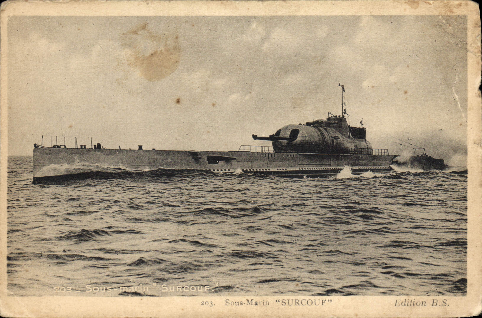 Sous-Marin "SURCOUF" — Édition B.S. n°203