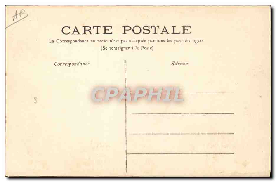 CPA Bateau La Pallice Sous marin sortant du port  — Verso