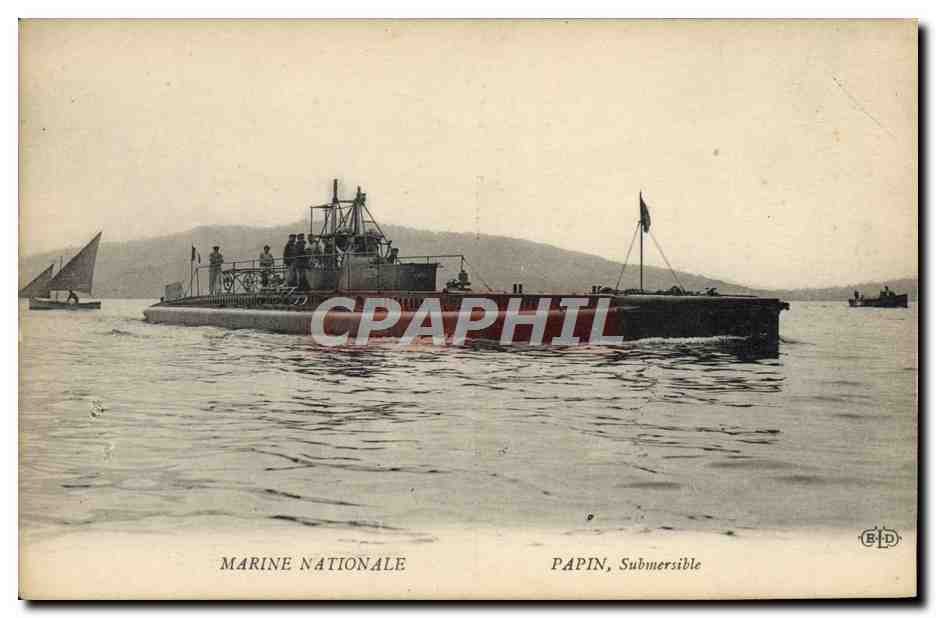 PAPIN, Submarino — Marina Nacional — Editor B.D.
