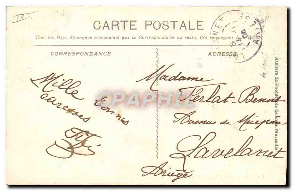 CPA Theatre Draguignan Le grand theatre  — Verso
