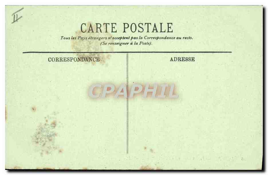CPA Theatre Dieppe Le theatre et les vieilles tours  — Verso