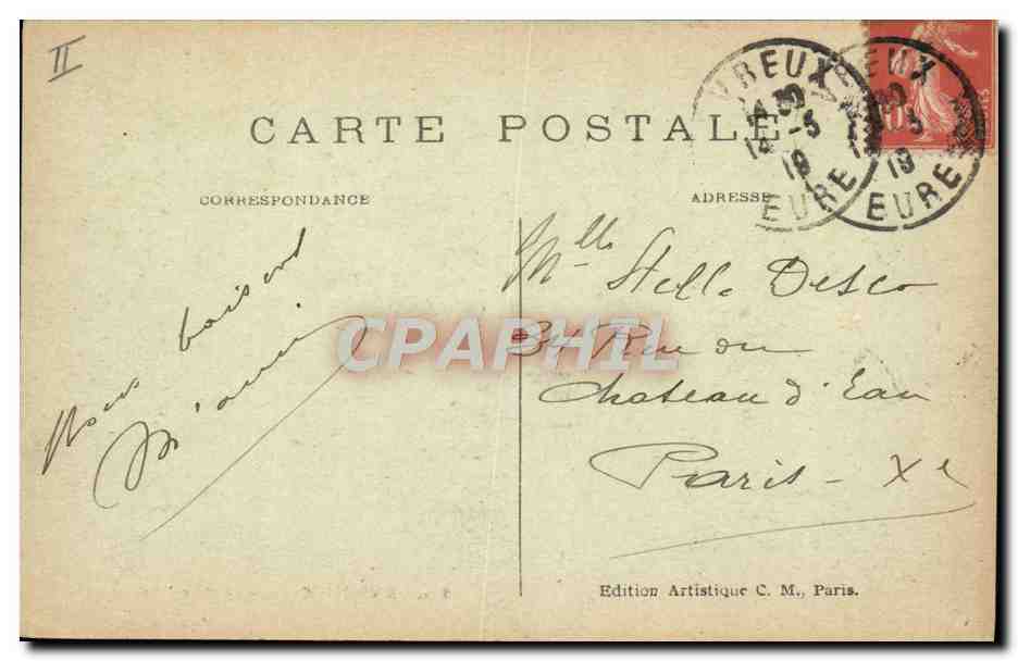 CPA Evreux Theatre  — Verso