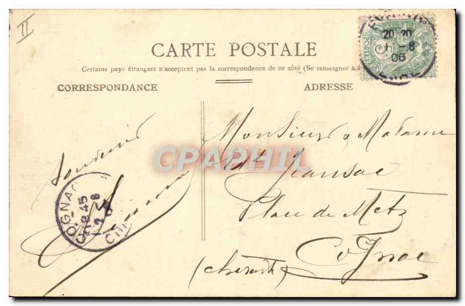 CPA Evreux Le Theatre  — Verso