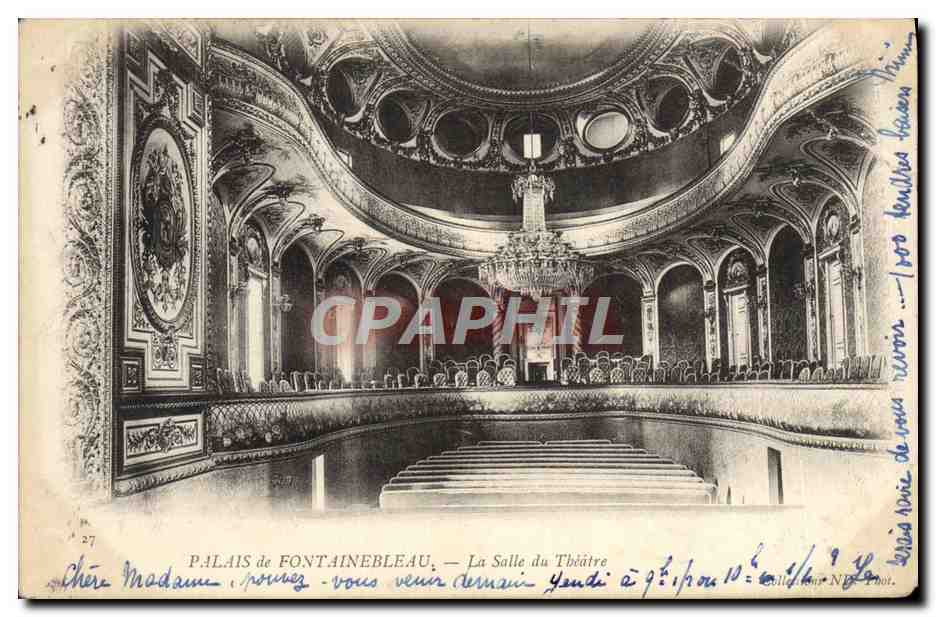 CPA Palais de Fontainebleau La salle du Theatre 
