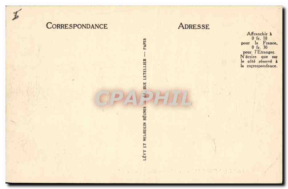 CPA Fontainebleau Le Theatre municipal — Verso