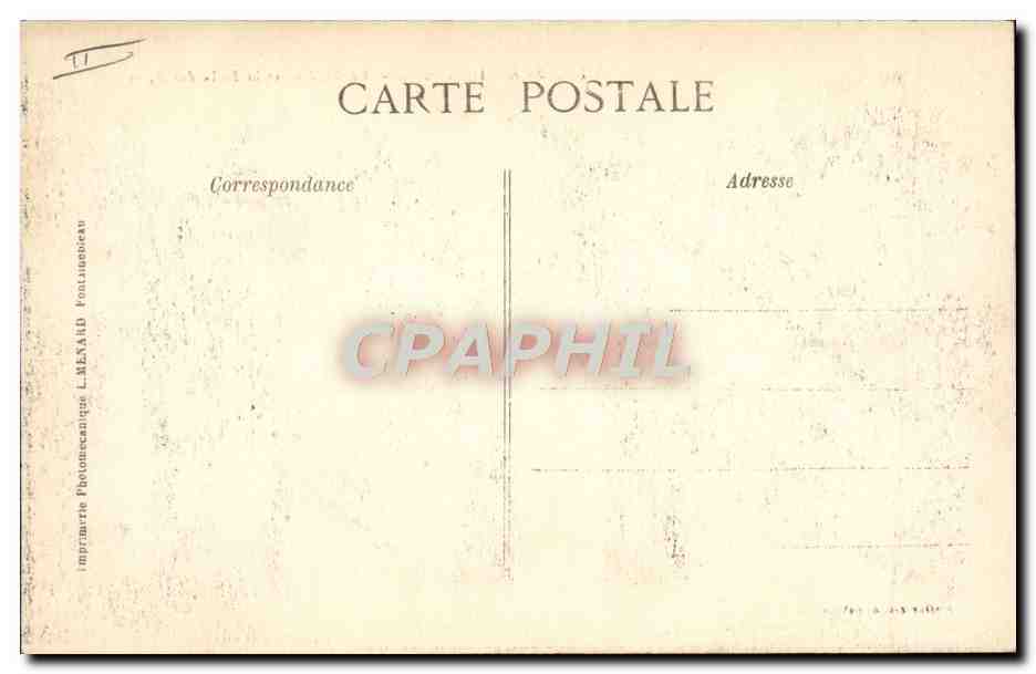 CPA Fontainebleau Le Theatre  — Rückseite