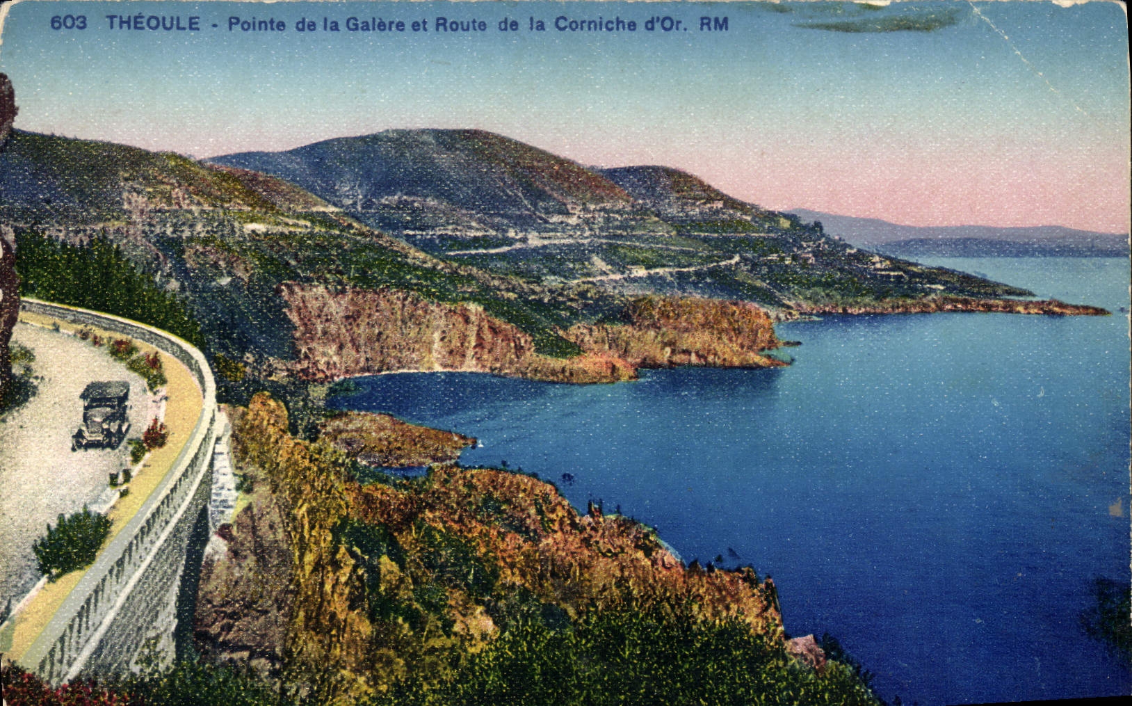 CPA Theoule Pointe De La Galere Et Route De La Corniche D'Or