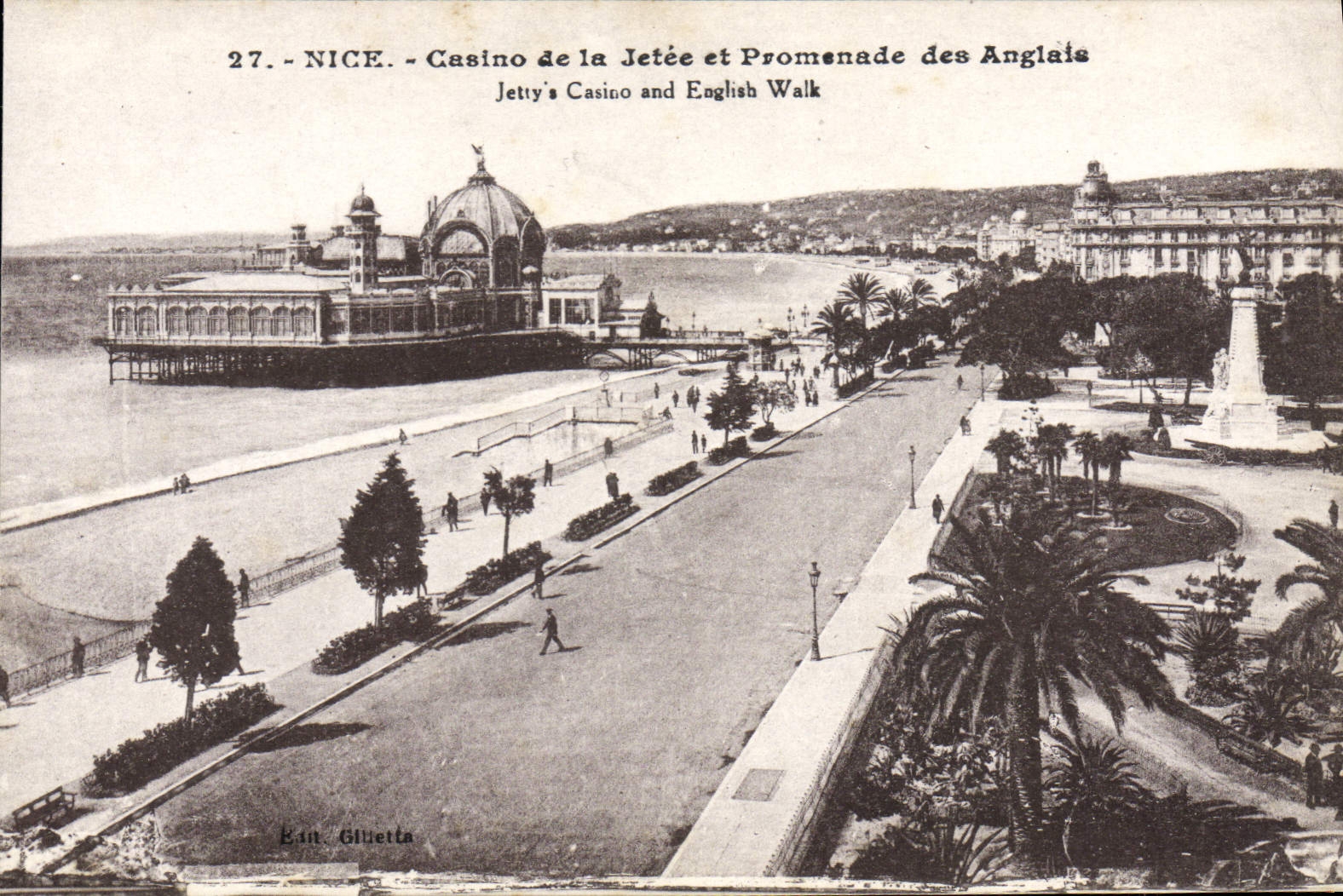 CPA Nice Casino De La Jetee Et Promenade Des Anglais