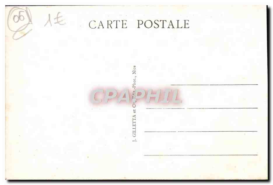 CPA Nice Casino De La Jetee Et Promenade Des Anglais — Verso