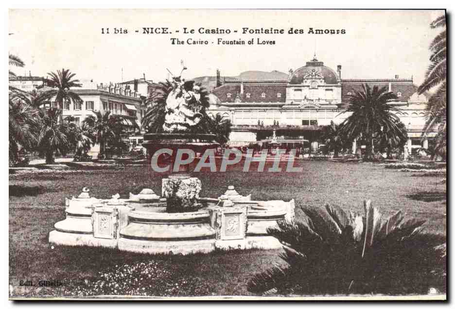 CPA Nice Le Casino Fontaine Des Amourrs