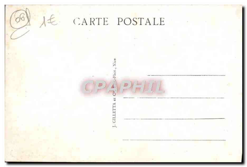 CPA Nice Promenade Des Etats Unis — Verso