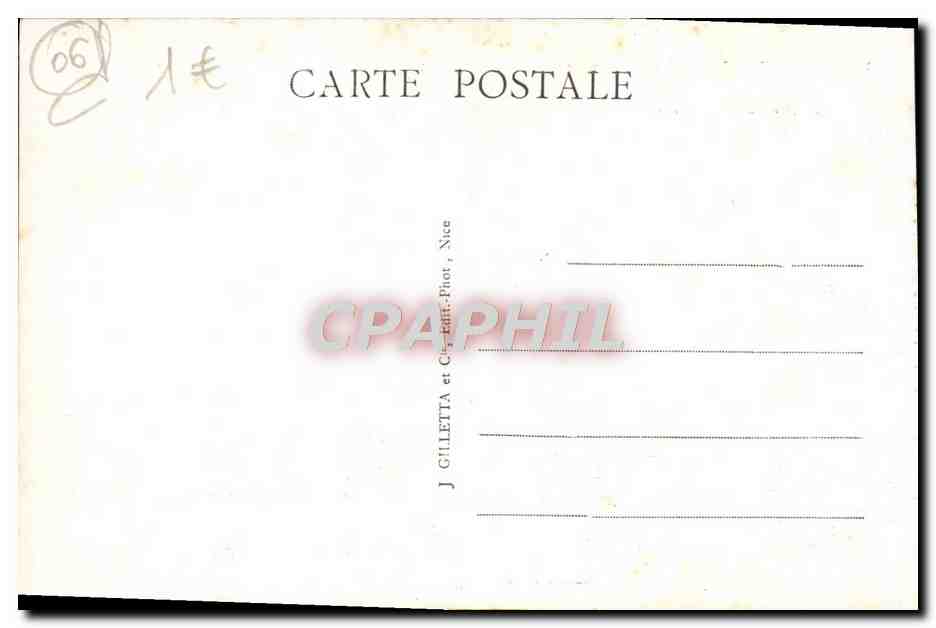 CPA Nice Jetee Promenade Par Un Coup De Mer — Rückseite