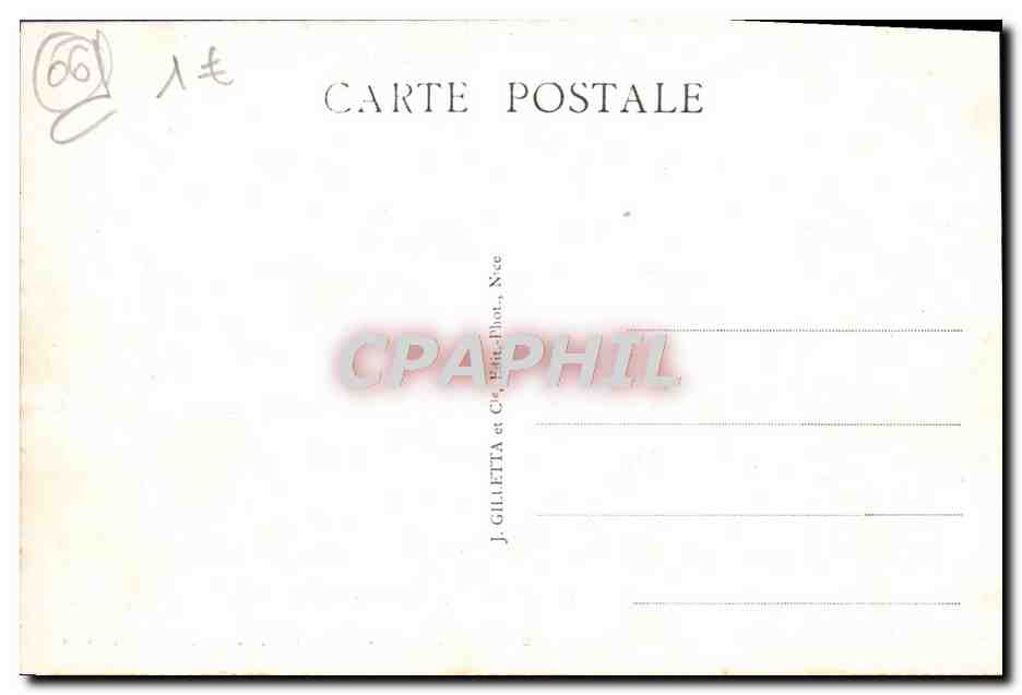CPA Nice Palais De La Jetee Entre Les Palmiers Promenade Des Etats Unis — Rückseite