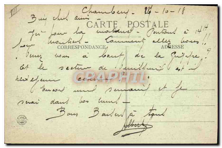 CPA Justice Bandit Contrebandier Environs de Pont de Beauvoisin Vieux chateau de Rochefort ou fut capture Mandrin — Verso