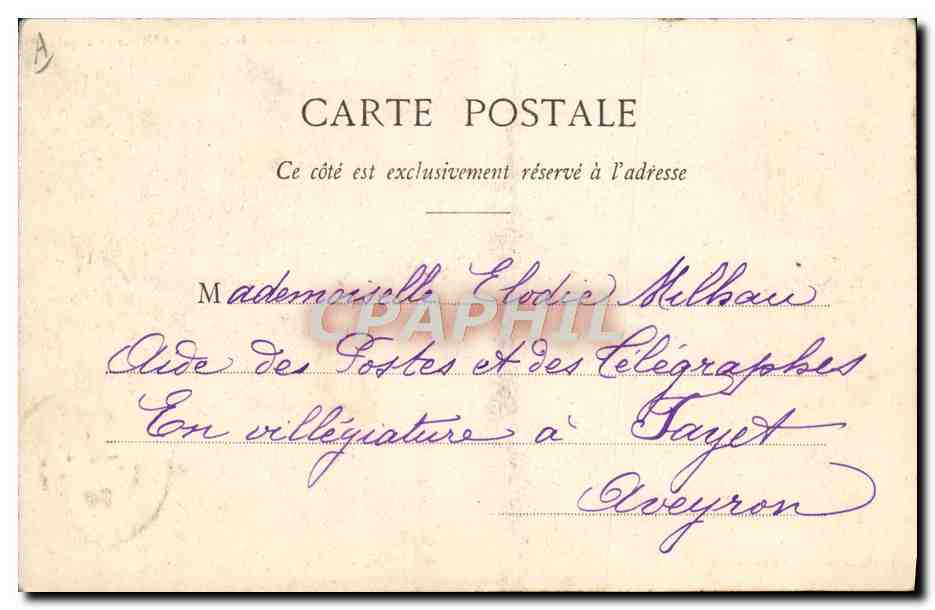 CPA Justice Affaire Humbert Crawford Vue du domaine du Celeyran Entree principale — Verso