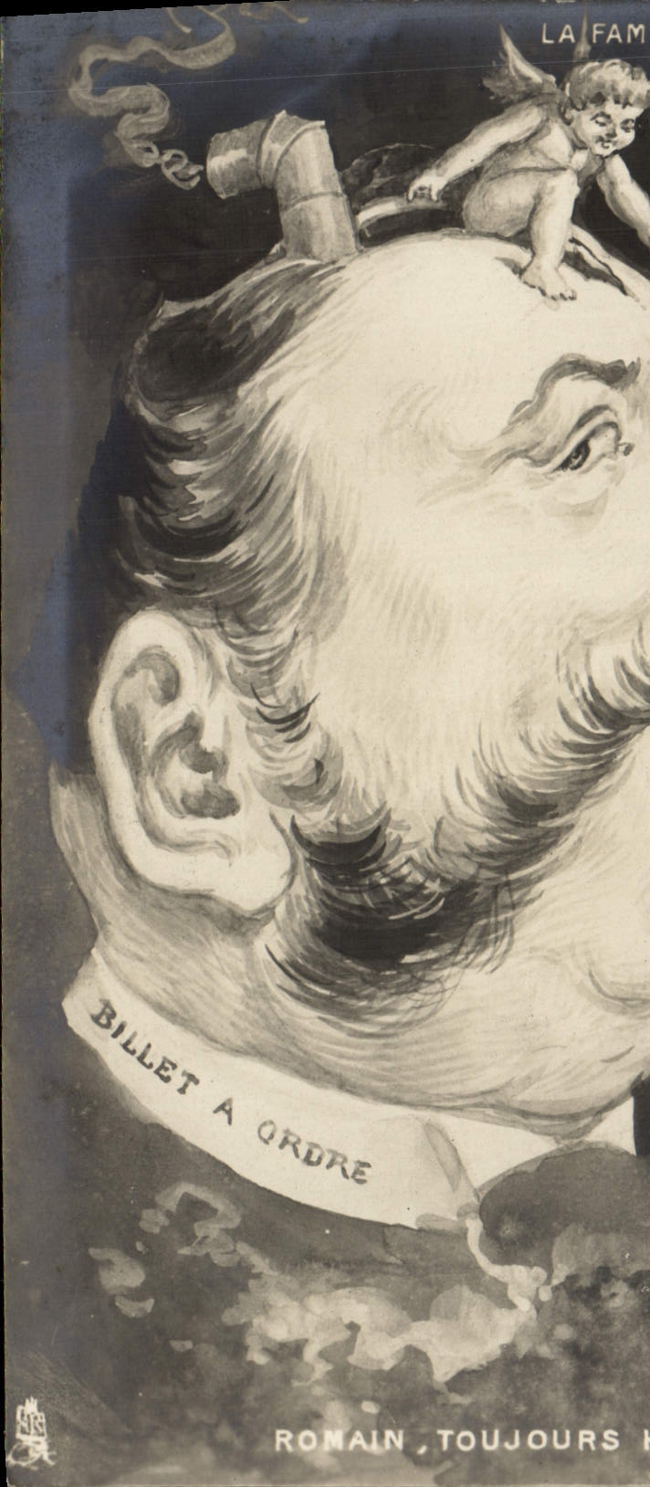 Caricature de Romain — La Fam — éditeur Raphaël Tuck & Fils, série 248