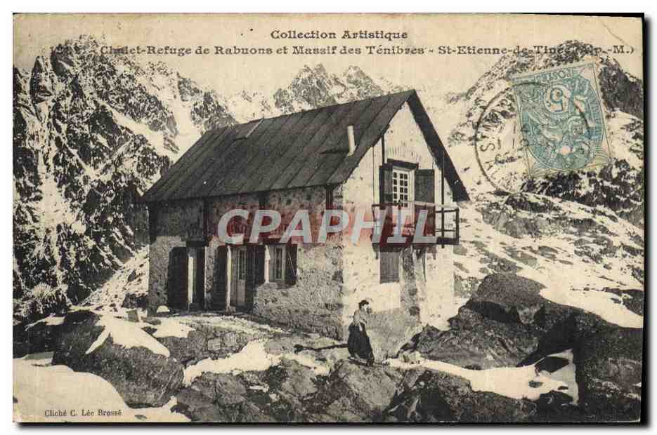 Refuge de Rabuons — Massif des Ténèbres — St-Etienne-de-Tine (Alpes-Maritimes) — Cliché C. Léo Brussé