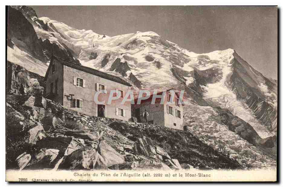CPA Alpinisme Chalets du Plan de l'Aiguille et le Mont Blanc 