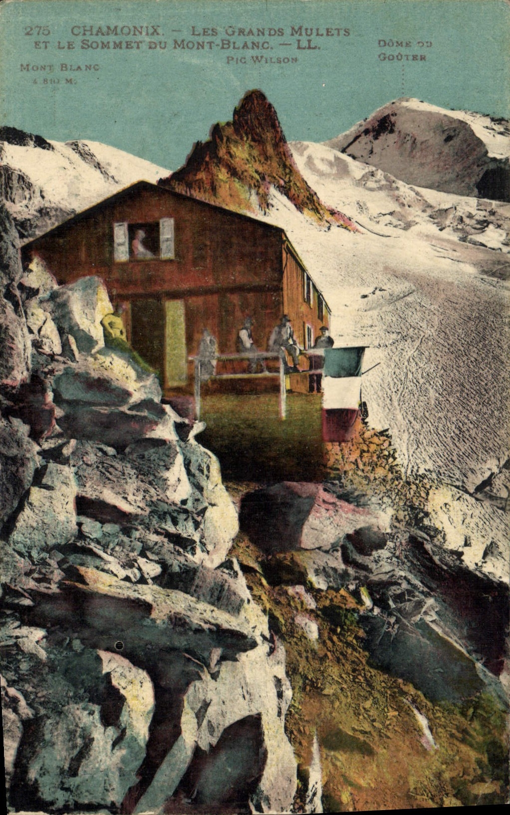 Chamonix — Les Grands Mulets, Pic Wilson, Dôme du Goûter — LL. n°275