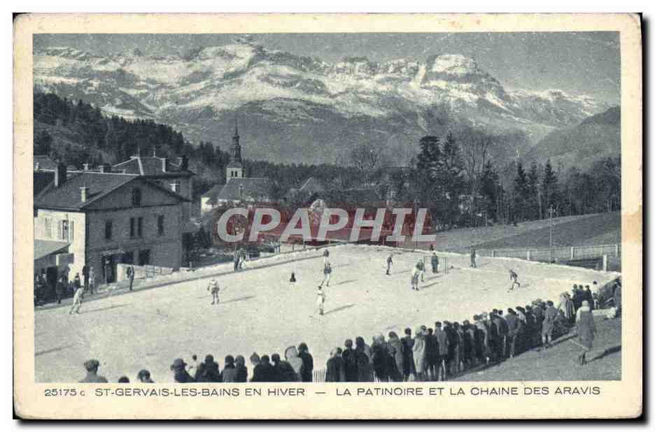CPA Sports d'hiver Patinage St Gervais les Bains La patinoire et la chaine des Aravis 