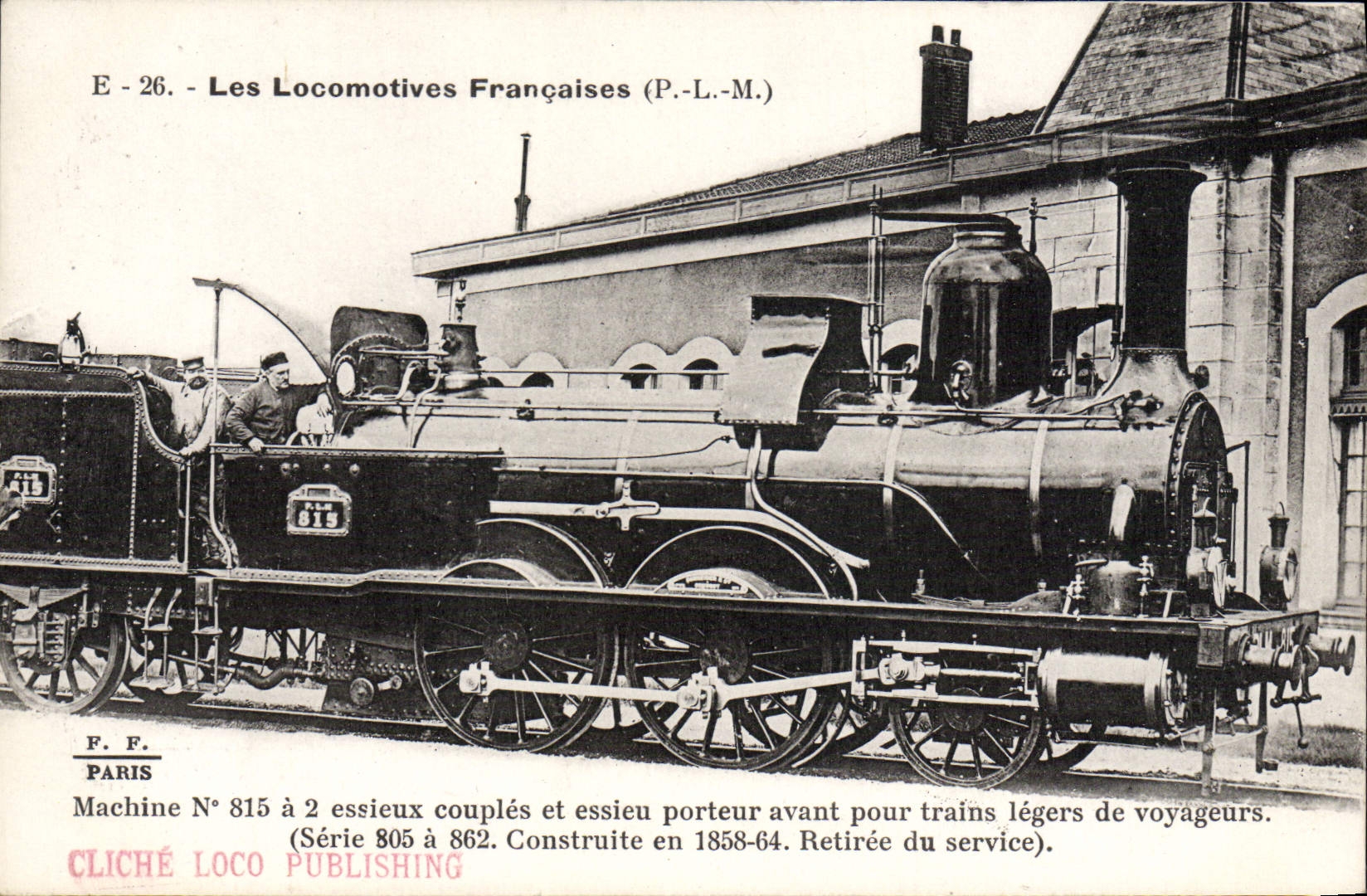 CPA Train Locomotive Machine 815