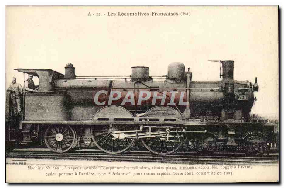 CPA Train Locomotive Machine 2601