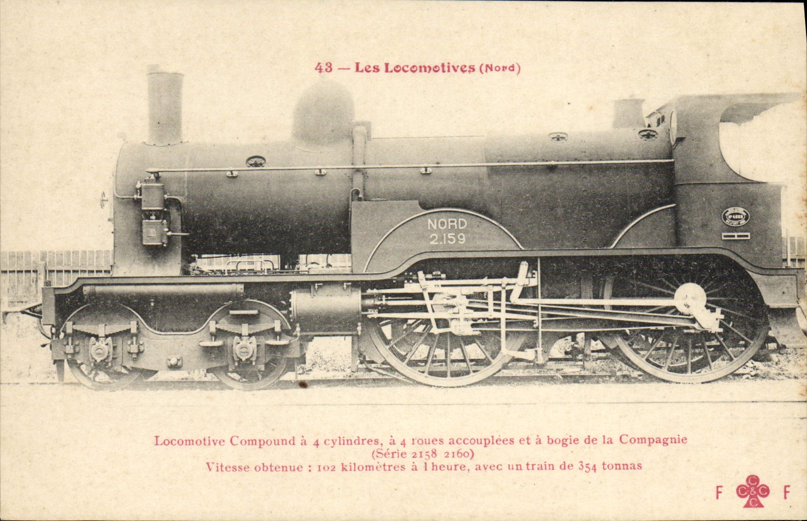 CPA Train Locomotive Compound 