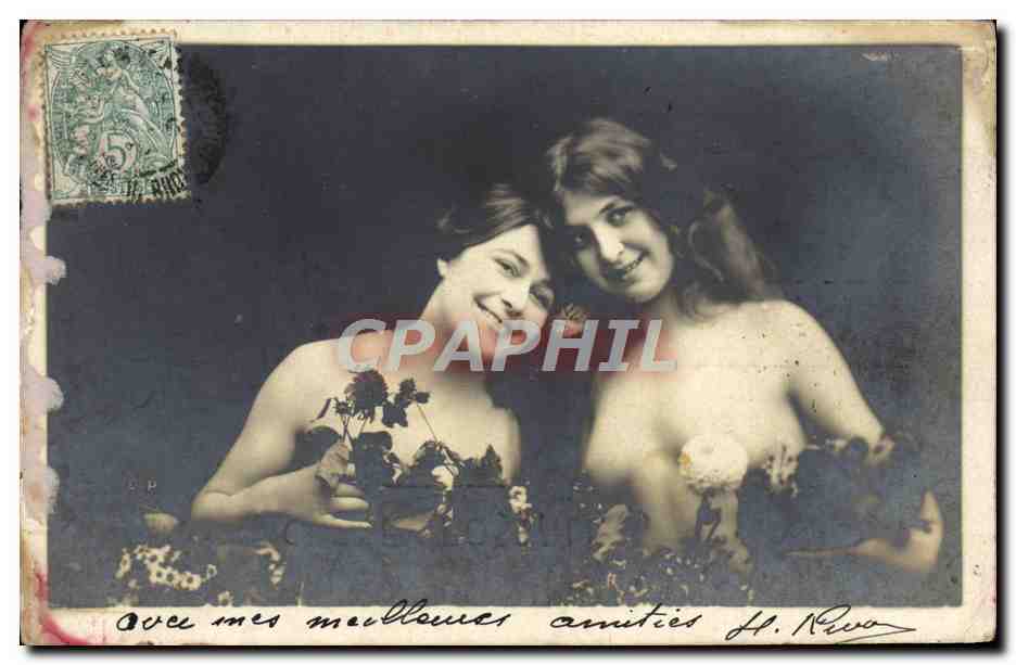 CPA Femme nu erotique