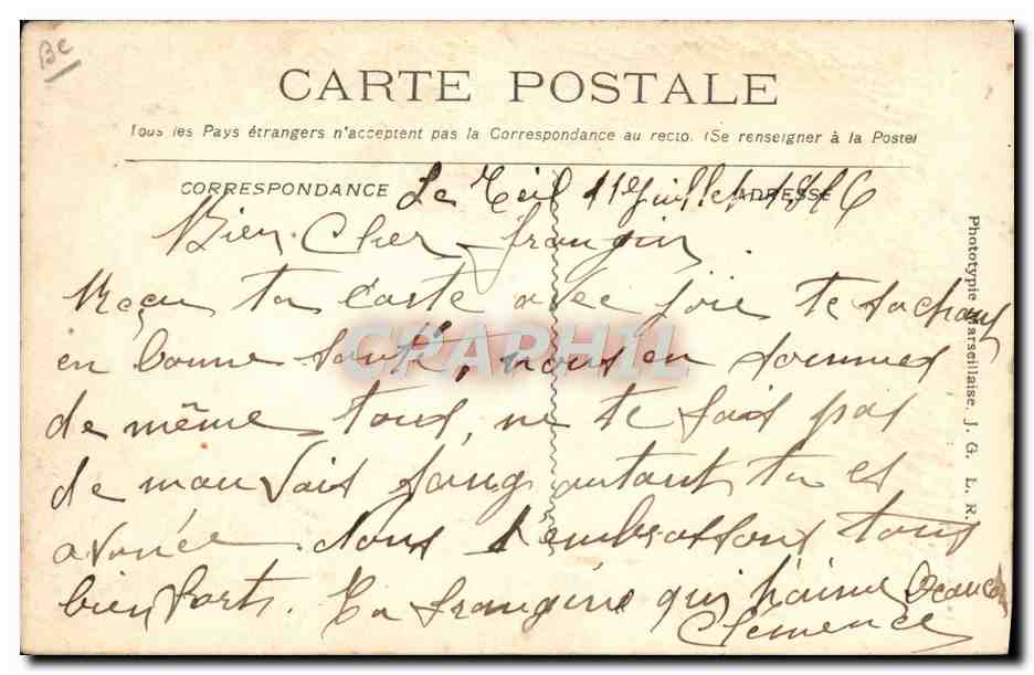 Lutteuses Parisiennes (3) — Série 946 — Phototypie Arsénielle J. G. L. R. — Reverso