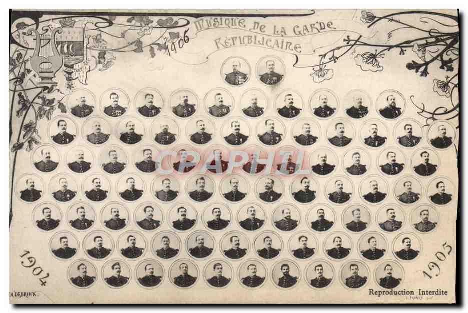 Musique de la Garde Républicaine — 1906 — J. Debruck