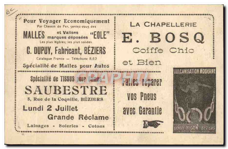 Musique de la Garde Républicaine — Chef : M. Guillaume Balay — Sous-Chef : M. César Bourgeois — Phot. H. Laugier, 21 Bd. Henri IV, Paris — Reverso