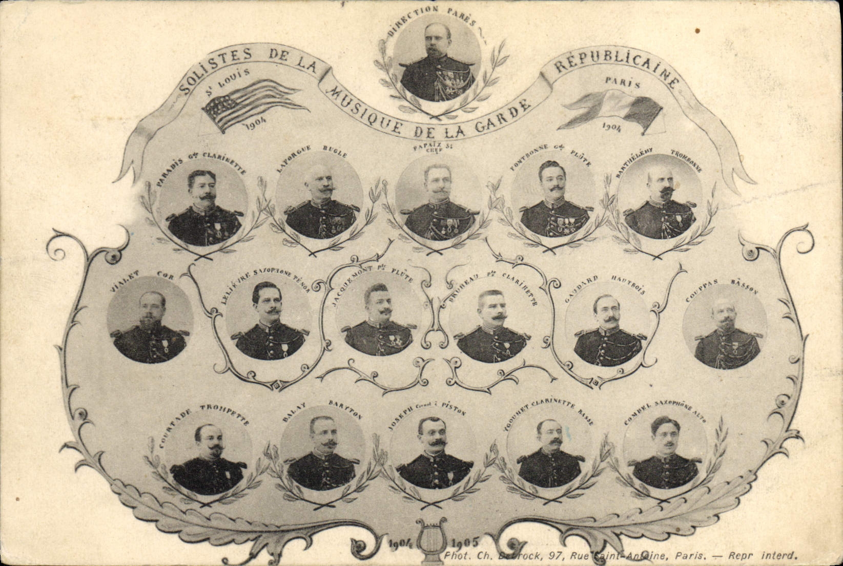 Solisti della Musica della Guardia Repubblicana — Direzione Parigi — 1904-1905