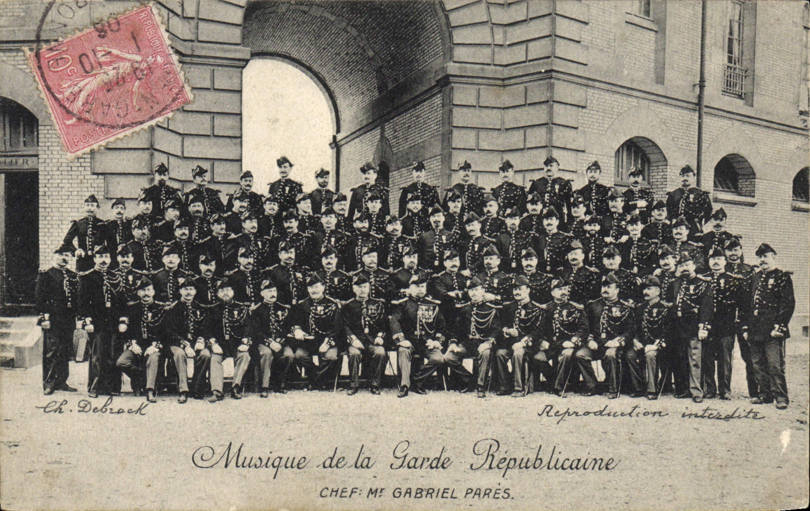 Muziek van de Republikeinse Garde — Chef: M. Gabriel Parés — Uitgever Ch. Debrock