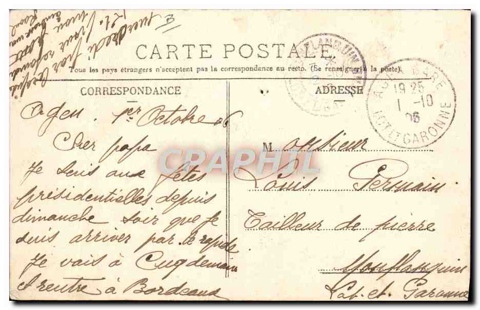 Muziek van de Republikeinse Garde — Chef: M. Gabriel Parés — Uitgever Ch. Debrock — Achterkant