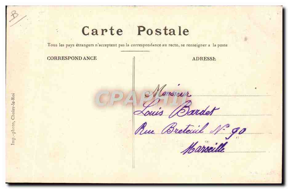 Musique de la Garde Républicaine — Chef Gabriel PARÈS — Ch. Debrock, Marseille — Verso