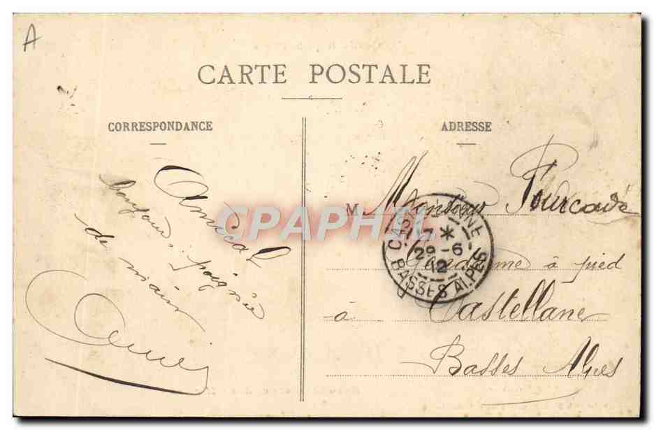 CPA Militaria Garde Republicaine le colonel Reconnaissance des officiers  — Verso