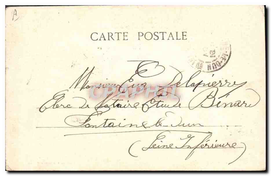 CPA Militaria Regiment Colonel General 1er de cavalerie 1er Cuirassiers  — Verso